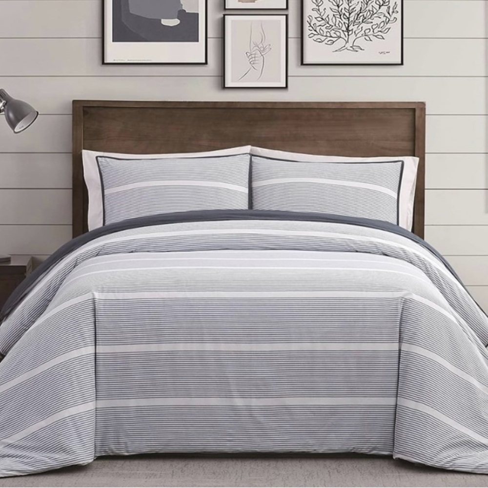 Brooklyn Loom Duvet Cover & Sham Set Niari Yarn Dye StripeCollection